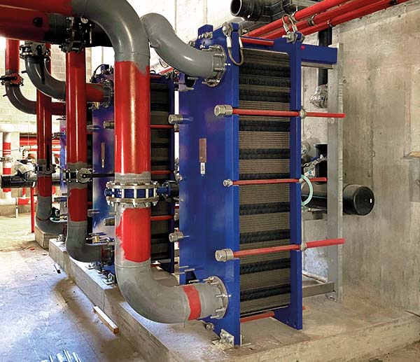 Installation gasketed plate heat exchanger